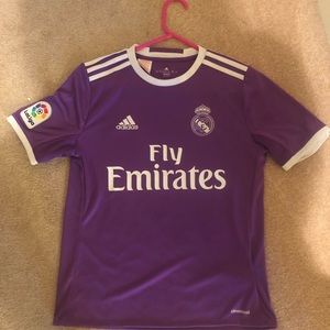Fly emirates Real Madrid La Liga soccer jersey